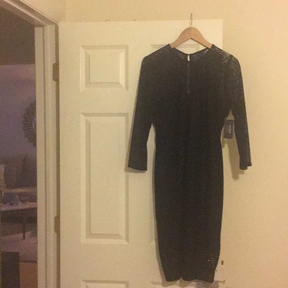 New With Tags Guess Black Lace Dress